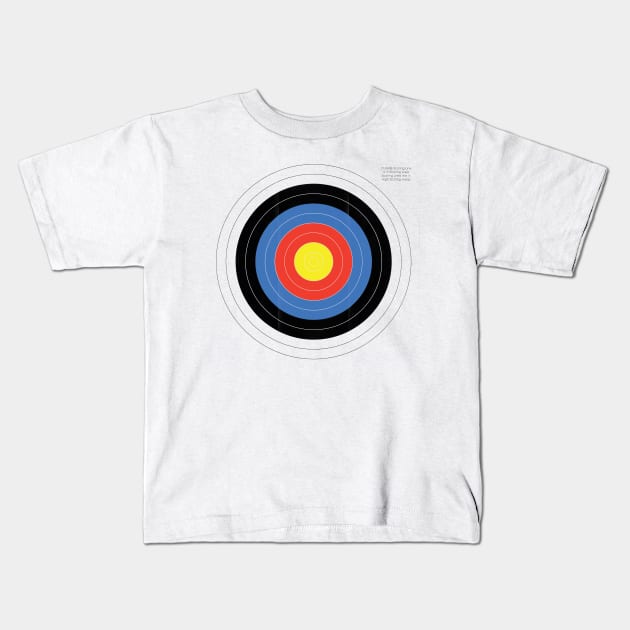 Bullseye Kids T-Shirt by postlopez